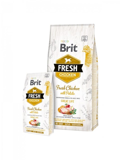 BRIT Fresh Chicken & Potato Adult Great Life 12kg BRIT Fresh Chicken & Potato Adult Great Life 12kg