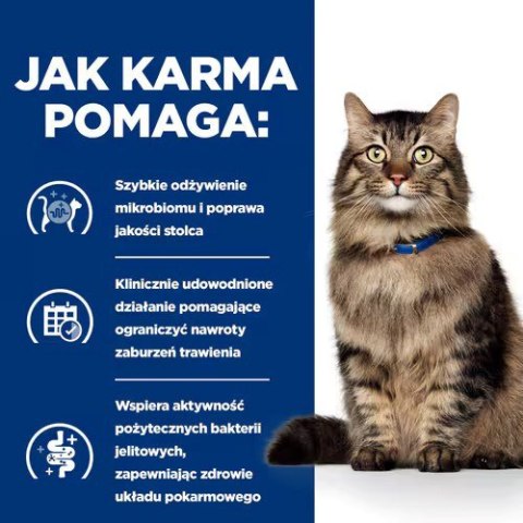 HILL'S Prescription Diet Gastrointestinal Biome Feline z kurczakiem - sucha karma wspomagająca trawienie dla kota - 1,5 kg HILL'S Prescription Diet Gastrointestinal Biome Feline z kurczakiem - sucha karma wspomagająca trawienie dla kota - 1,5 kg