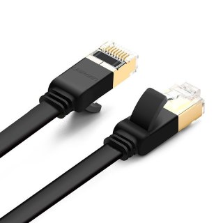 Płaski kabel sieciowy UGREEN NW106 Ethernet RJ45, Cat.7, STP, 5m (czarny)