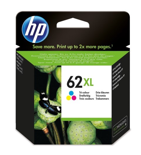Tusz HP kolor HP 62XL, HP62XL=C2P07AE, 415 str. Tusz HP kolor HP 62XL, HP62XL=C2P07AE, 415 str.