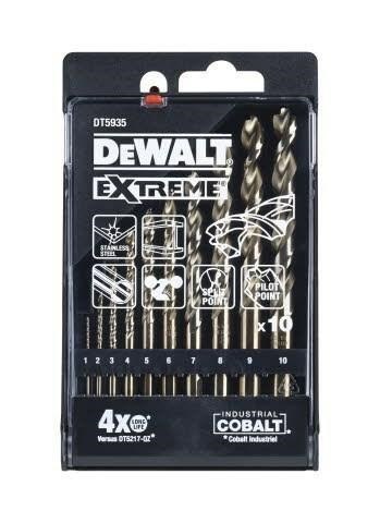 Zestaw wierteł hss-g cobalt extreme 1-10mm 10szt Zestaw wierteł hss-g cobalt extreme 1-10mm 10szt