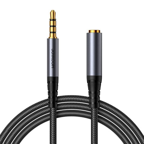 Kabel przedłużający AUX Joyroom SY-A09 mini jack 3.5mm żeński do mini jack 3.5mm męski, oplot, 1.2m (czarny) Kabel przedłużający AUX Joyroom SY-A09 mini jack 3.5mm żeński do mini jack 3.5mm męski, oplot, 1.2m (czarny)