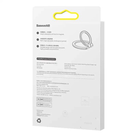 Uchwyt pierścień, ring holder Baseus Halo do telefonu (srebrny)