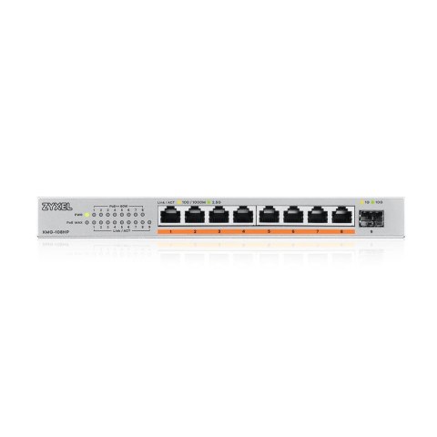 Switch Zyxel XMG-108HP 9p PoE (PoE++: 8) 100W Unmanaged Multigigabit Switch Zyxel XMG-108HP 9p PoE (PoE++: 8) 100W Unmanaged Multigigabit
