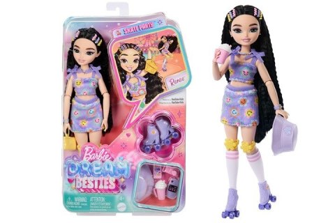 Lalka Barbie Dream Besties Renee na wrotkach JFX99 MATTEL Lalka Barbie Dream Besties Renee na wrotkach JFX99 MATTEL