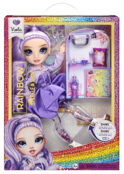 Rainbow High Sparkle & Shine Fashion Dolls- Viola (Purple)