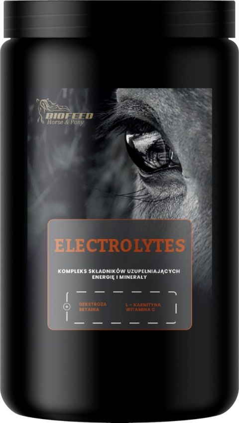 BIOFEED Horse&Pony Electrolytes - rozpuszczalne w wodzie elektrolity 900g BIOFEED Horse&Pony Electrolytes - rozpuszczalne w wodzie elektrolity 900g
