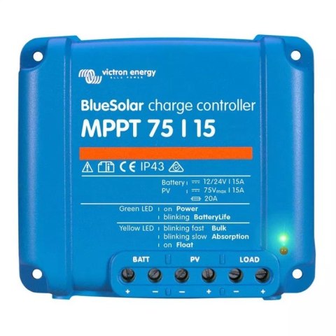 Victron Energy Regulator ładowania Blue Solar MPPT 75V/15A Victron Energy Regulator ładowania Blue Solar MPPT 75V/15A