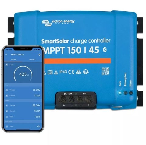 Victron Energy Regulator ładowania Smart 150V/45A BlueTooth Victron Energy Regulator ładowania Smart 150V/45A BlueTooth