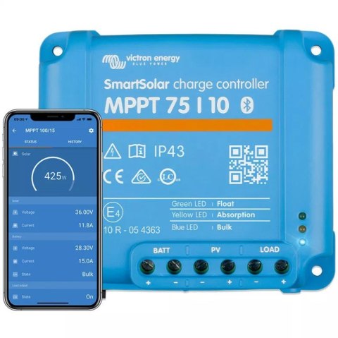 Victron Energy Regulator ładowania Smart 75V/10A BlueTooth Victron Energy Regulator ładowania Smart 75V/10A BlueTooth