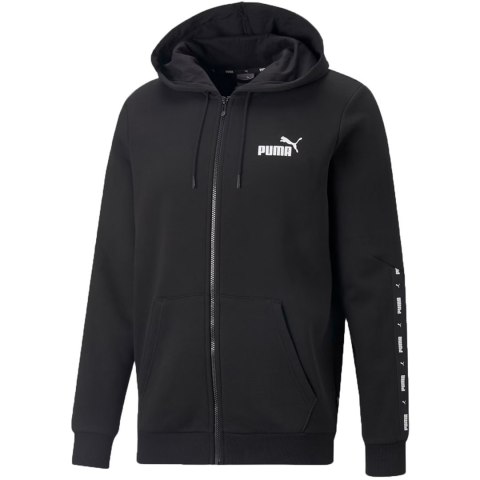 Bluza męska Puma ESS+ Tape Full-Zip Hoodie FL czarna 670270 01 M Bluza męska Puma ESS+ Tape Full-Zip Hoodie FL czarna 670270 01 M