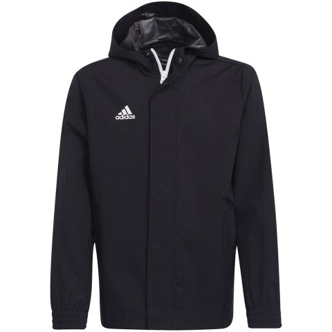 Kurtka dla dzieci adidas Entrada 22 All-Weather czarna IK4014 Kurtka dla dzieci adidas Entrada 22 All-Weather czarna IK4014