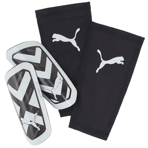 Ochraniacze piłkarskie Puma Ultra Flex Sleeve czarno-białe 030871 03 L Ochraniacze piłkarskie Puma Ultra Flex Sleeve czarno-białe 030871 03 L