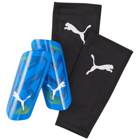 Ochraniacze piłkarskie Puma Ultra Flex Sleeve niebieskie 030871 06 L Ochraniacze piłkarskie Puma Ultra Flex Sleeve niebieskie 030871 06 L