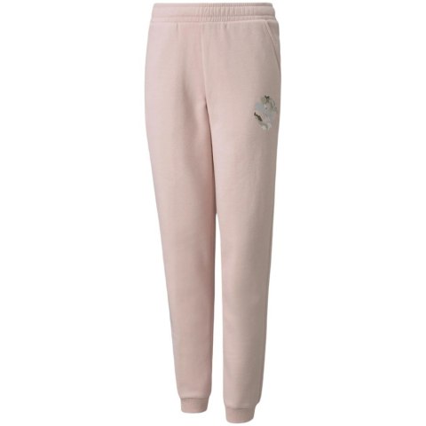 Spodnie dla dzieci Puma Alpha Sweatpants FL różowe 589235 36 116cm Spodnie dla dzieci Puma Alpha Sweatpants FL różowe 589235 36 116cm