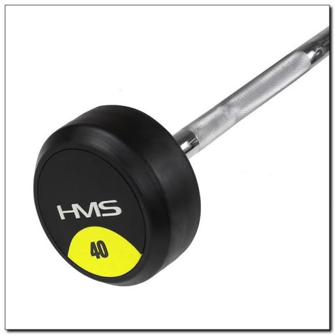 Sztanga/gryf stały gumowany łamany 40 kg HMS GSL40 Sztanga/gryf stały gumowany łamany 40 kg HMS GSL40