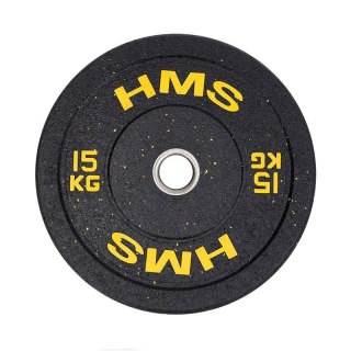 Talerz olimpijski Bumper 15 kg Żółty HMS HTBR15