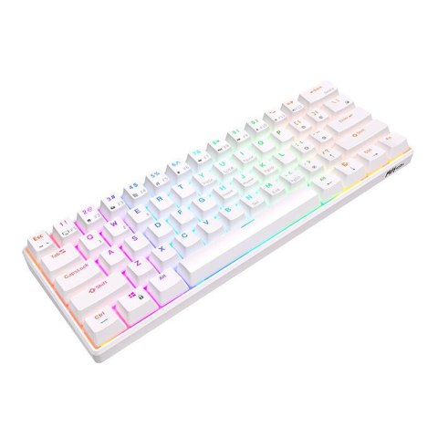 Klawiatura mechaniczna Royal Kludge RK61 RGB, brown switch (biała) Klawiatura mechaniczna Royal Kludge RK61 RGB, brown switch (biała)