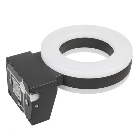 Lampa LED Maclean, ścienna, z czujnikiem PIR, PC+ALU, 20W, 1700lm, IP65, Neutral White 4000K, szara, MCE365