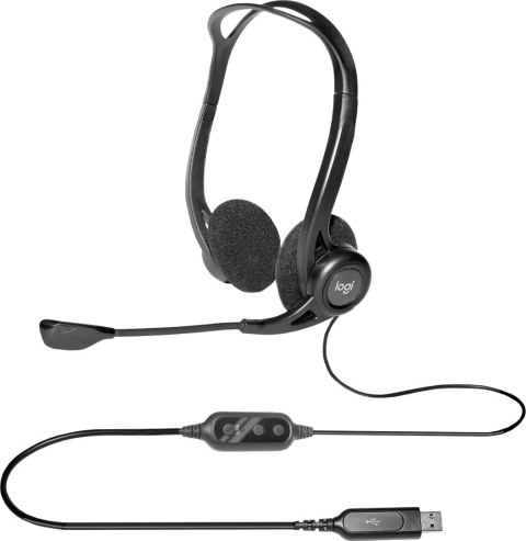 Słuchawki z mikrofonem Logitech 960 981-000100 (kolor czarny) Słuchawki z mikrofonem Logitech 960 981-000100 (kolor czarny)