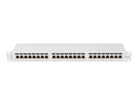 LANBERG PATCH PANEL 24 PORT 1U 19" KAT.6A FTP SZARY PPSA-1024-S LANBERG PATCH PANEL 24 PORT 1U 19" KAT.6A FTP SZARY PPSA-1024-S
