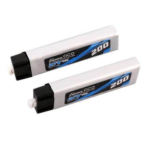 Akumulator Gens ace 200mAh 3.7V 45C 1S1P Lipo (2 szt.) Akumulator Gens ace 200mAh 3.7V 45C 1S1P Lipo (2 szt.)