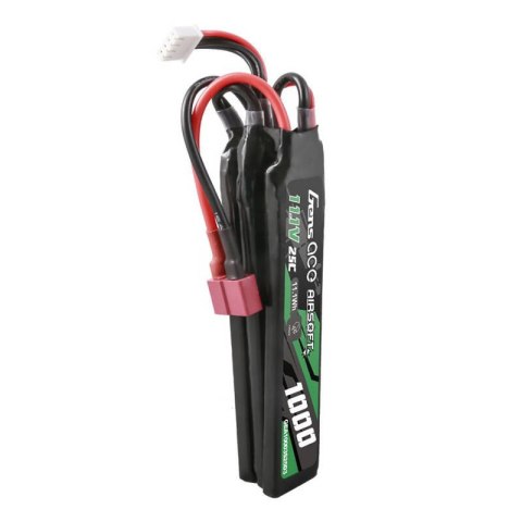 Akumulator Gens ace 25C 1000mAh 3S1P 11.1V Nunchuck 3X Airsoft Gun Lipo z konektorem T Plug Akumulator Gens ace 25C 1000mAh 3S1P 11.1V Nunchuck 3X Airsoft Gun Lipo z konektorem T Plug