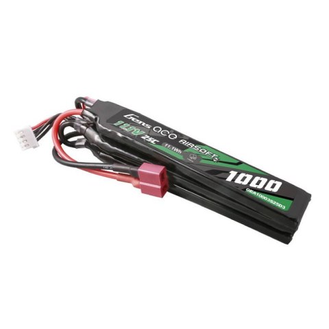 Akumulator Gens ace 25C 1000mAh 3S1P 11.1V Nunchuck 3X Airsoft Gun Lipo z konektorem T Plug Akumulator Gens ace 25C 1000mAh 3S1P 11.1V Nunchuck 3X Airsoft Gun Lipo z konektorem T Plug