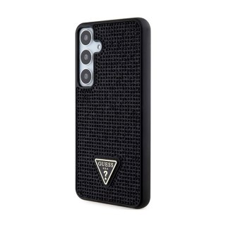 Guess Rhinestone Triangle - Etui Samsung Galaxy S24+ (czarny)