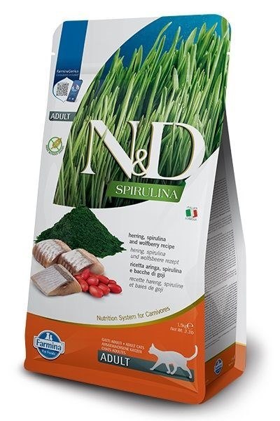 FARMINA N&D Spirulina Herring - sucha karma dla kota - 1.5 kg FARMINA N&D Spirulina Herring - sucha karma dla kota - 1.5 kg