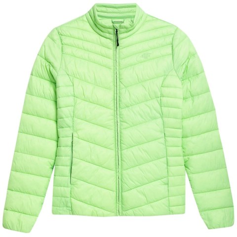 Kurtka damska puchowa 4F F094 zielona 4FSS23TDJAF094 41S Kurtka damska puchowa 4F F094 zielona 4FSS23TDJAF094 41S
