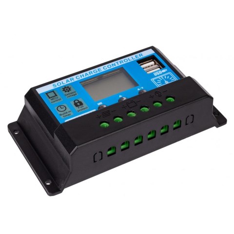 Regulator solarny SOL PWM 10A + 2xUSB Regulator solarny SOL PWM 10A + 2xUSB