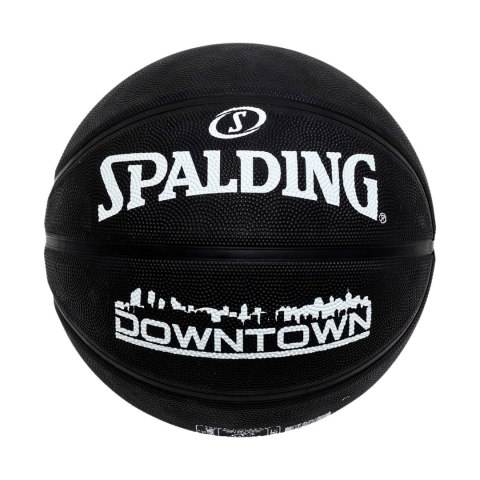 Piłka do koszykówki Spalding Downtown czarna 84634Z 7 Piłka do koszykówki Spalding Downtown czarna 84634Z 7
