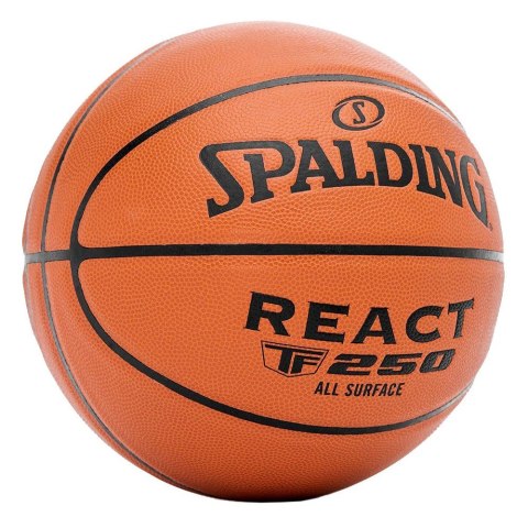 Piłka koszykowa Spalding React TF-250 rozm. 7 brązowa 76801Z Piłka koszykowa Spalding React TF-250 rozm. 7 brązowa 76801Z