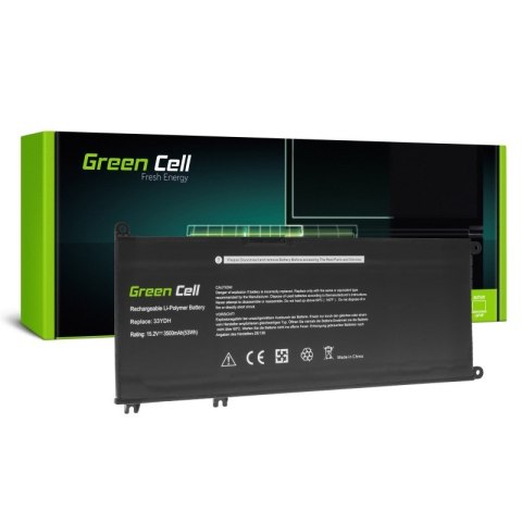GREEN CELL BATERIA DE138 33YDH DO DELL INSPIRON G3 3579 3779 G5 5587 G7 7588 7577 7779 LATITUDE 3480 3490 3590 3400MAH 15.2V GREEN CELL BATERIA DE138 33YDH DO DELL INSPIRON G3 3579 3779 G5 5587 G7 7588 7577 7779 LATITUDE 3480 3490 3590 3400MAH 15.2V