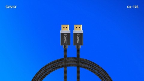 Kabel DP v1.4 (M), 8K/60Hz, FHD, 3 m, CL-176 Kabel DP v1.4 (M), 8K/60Hz, FHD, 3 m, CL-176