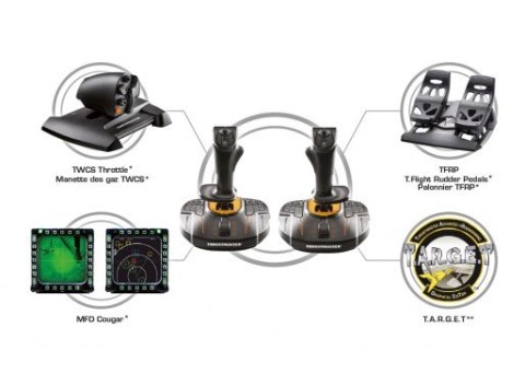 Thrustmaster T.16000M FCS SPACE SIM DUO Czarny, Pomarańczowy USB Joystick Analogowa/Cyfrowa PC Thrustmaster T.16000M FCS SPACE SIM DUO Czarny, Pomarańczowy USB Joystick Analogowa/Cyfrowa PC