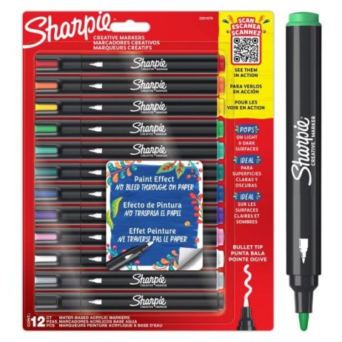 Sharpie 2201070 marker 12 szt. Końcówka pociskowa Sharpie 2201070 marker 12 szt. Końcówka pociskowa