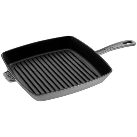 Kwadratowa patelnia żeliwna grillowa STAUB 40501-109-0 - grafitowa 30 cm Kwadratowa patelnia żeliwna grillowa STAUB 40501-109-0 - grafitowa 30 cm